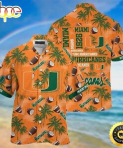 Miami Hurricanes Hawaiian Shirt Outfit For Men