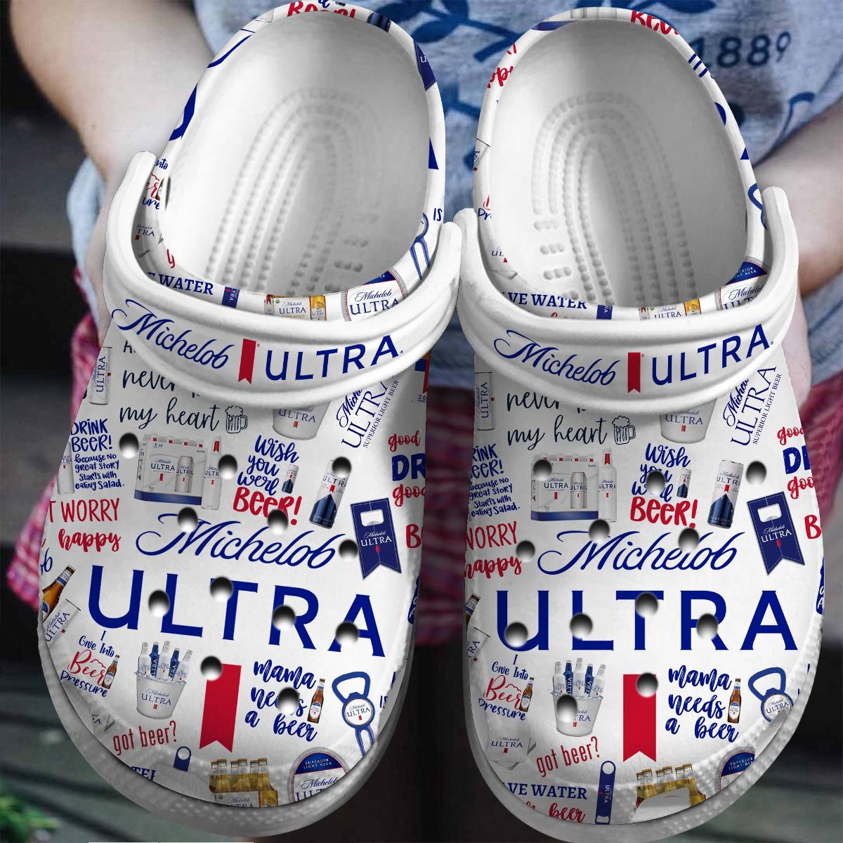 Summer Michelob Ultra Classic Clogs Crocs Shoes For Men And Women