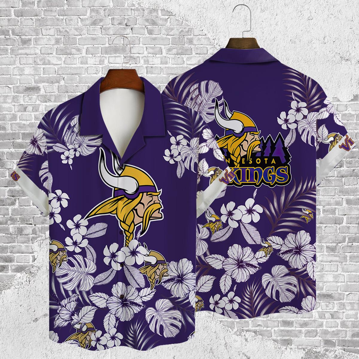 Minnesota Vikings Hawaiian Shirt Size Fron S To 5xl