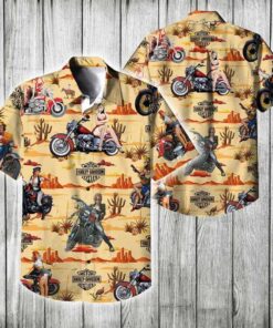 Motorcycles Cool Design Harley Davidson Hawaiian Shirt