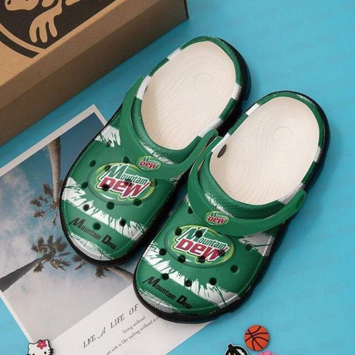 Usa Flag Mountain Dew Crocs Best Gift For Fans