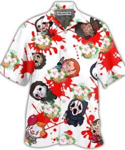 Freddy Krueger Jack Skelington Halloween Hawaiian Shirt Gift