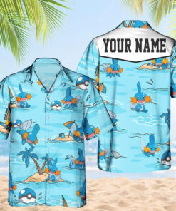 Mudkip Hawaiian Pokemon Shirt For Men Women