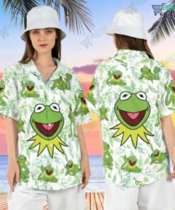 Muppets Tropical Kermit The Frog Hawaiian Shirt Outfit For Men