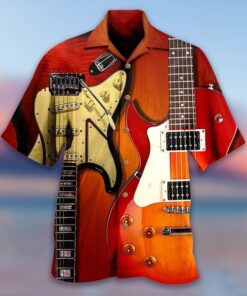 Guitar Hawaiian Shirt Size Fron S To 5xl
