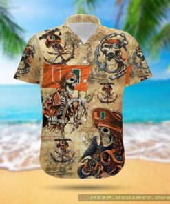 Ncaa Pirates Miami Hurricanes Hawaiian Shirt For Men Women