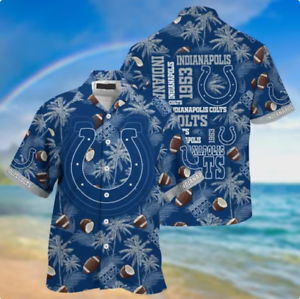 Tropical Pattern Beach Summer Indianapolis Colts Hawaiian Shirt