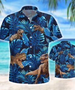 New Hawaiian Holiday Outfits T Rex Hawaiian Shirt