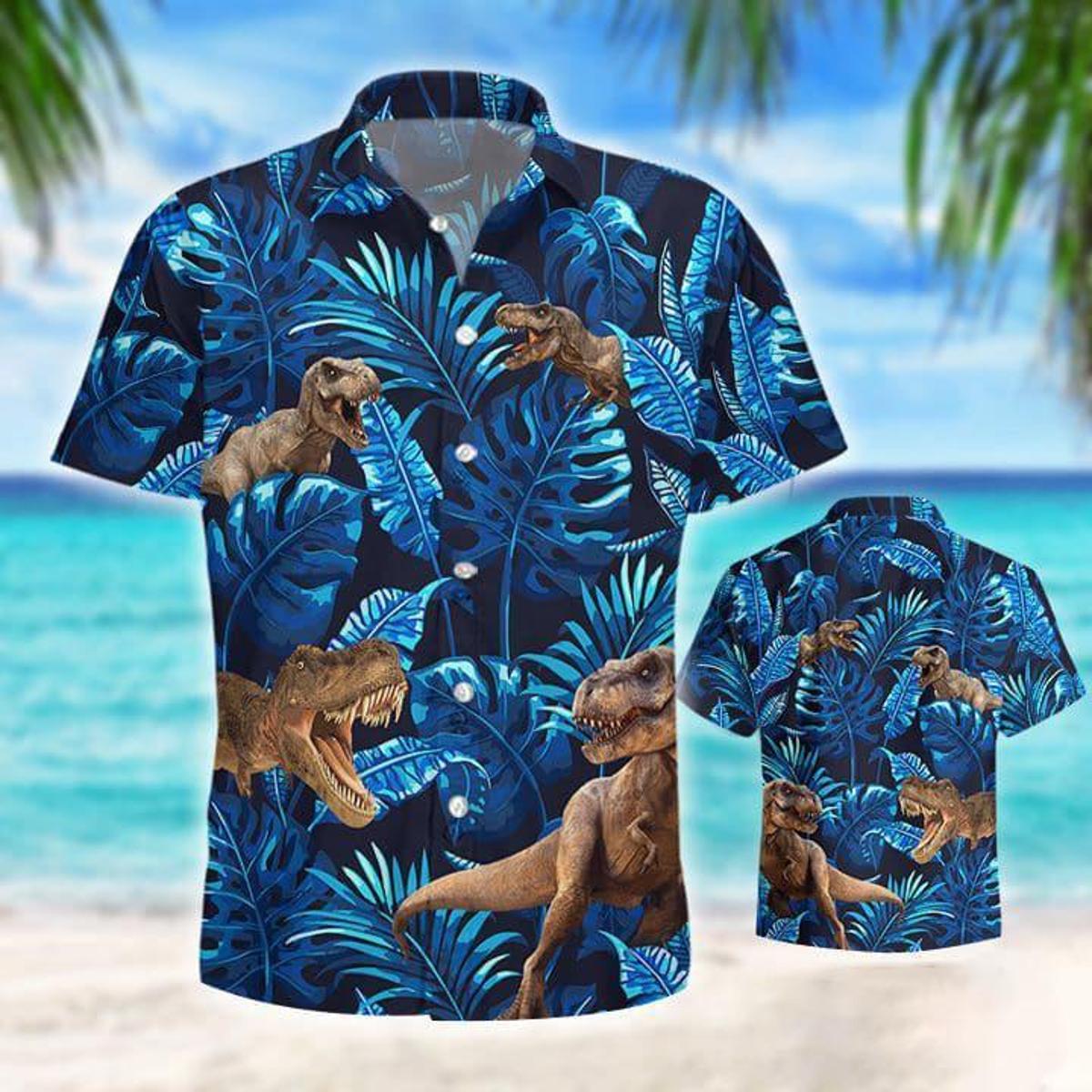 Order Tropical 2022 Authentic T Rex Hawaiian Shirt