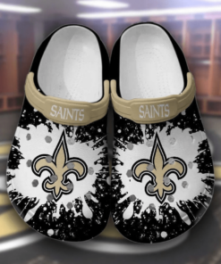 New Orleans Nft Saints Croc Clogs Shoes For Fans