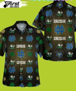 Notre Dame Fighting Irish Clover Hawaiian Shirt Best Gift