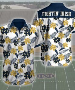 Men’s Colosseum White Notre Dame Fighting Irish Spontaneous Is Romantic Camp Hawaiian Shirt