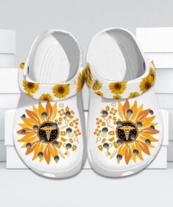 Nurse Sunflower Clog Shoes For Womens