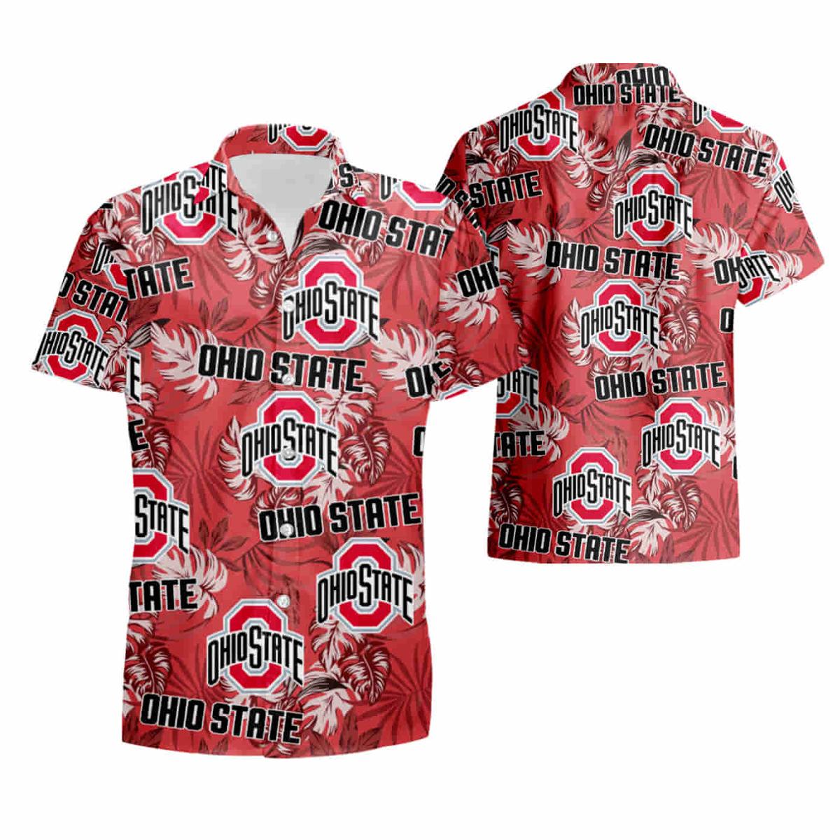 Ohio State Buckeyes Football Aloha Shirt Gift