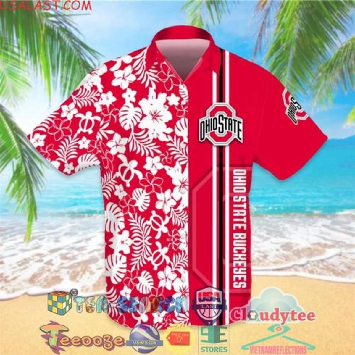 Ohio State Buckeyes Hawaiian Shirt For Dad