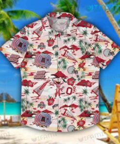 Ohio State Tropical Hawaiian Shirt Ohio Gift