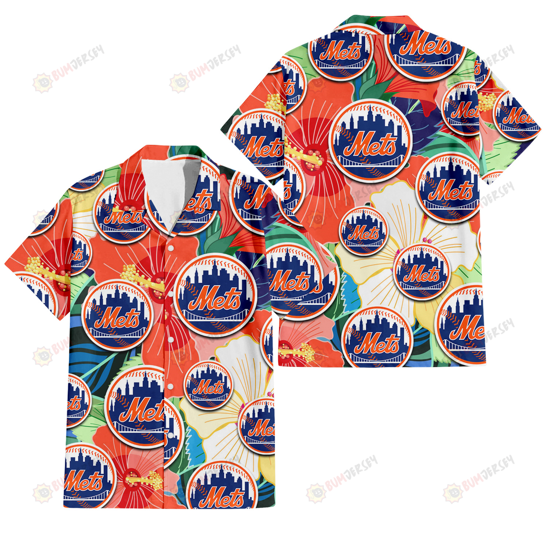 Tropical New York Mets Hawaiian Shirt For Men Women