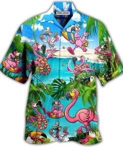 Palm Sometimes You Just Need To Chill Flamingo Hawaiian Shirt