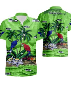 Parrots Seahawks Hawaiian Shirt For Men Women 1