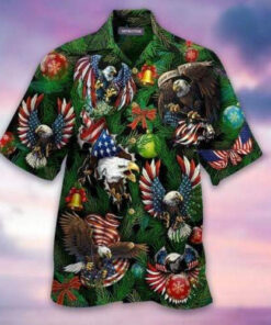 Patriotism Xmas Philadelphia Eagles Hawaiian Shirt Outfit For Men