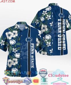 Penn State Nittany Lions Columbia Super Terminal Tackle Hawaiian Shirt For Fans