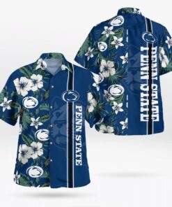 Navy Penn State Nittany Lions Hawaiian Shirt