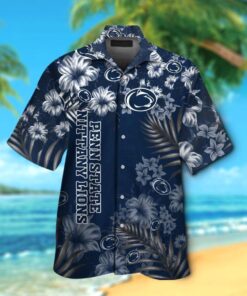 Penn State Nittany Lions Tropical Aloha Hawaiian Shirts For Men Women Kids