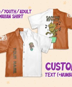 Personalize Neon Baby Groot Guardians Of The Galaxy Hawaiian Shirt