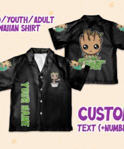 Personalize I Am Groot Super Cute Guardians Of The Galaxy Hawaiian Shirt Outfit For Men