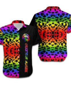 Personalized Cheetah Lgbt Rainbow Hawaiian Shirt Size Fron S To 5xl