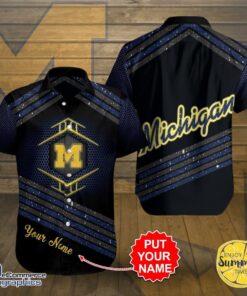 Personalized Michigan Wolverines Hawaiian Shirt Outfit For Men