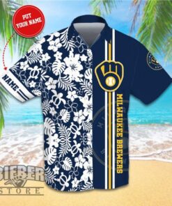 Tropical Flower Summer Milwaukee Brewers Hawaiian Shirt For Men Women