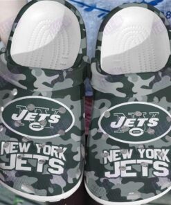 Personalized Nyjets Football Team Crocs Clog Custom Name For Fans