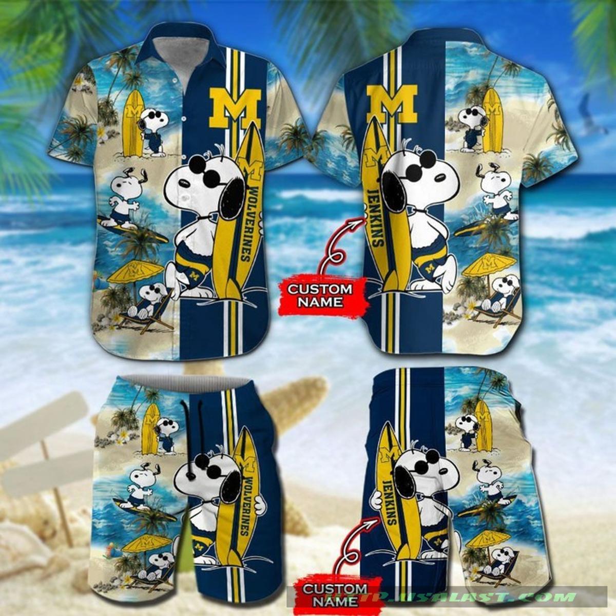 Disney Mickey Mouse Michigan Wolverines Hawaiian Shirt Gifts Idea