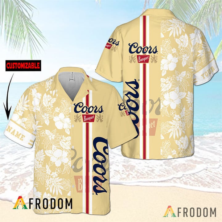 Coors Banquet Tropical Coconut Palms Hawaiian Shirt For Fans