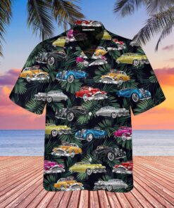 Amazing Vintage Motorcycle On Route 66 Hawaiian Shirt