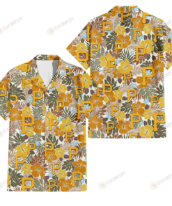 Pittsburgh Pirates Brown Yellow Hawaiian Shirt Gift