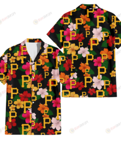 Pittsburgh Pirates Coral Hawaiian Shirt