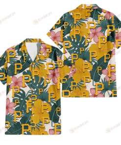 Pittsburgh Pirates Coral Hawaiian Shirt