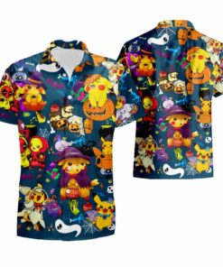 Pokemon Hawaiian Shirt Summer Shirt