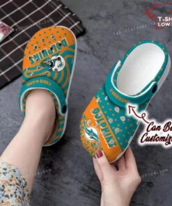 Polka Dots Colors Miami Dolphin Crocs Best Gift For Fans