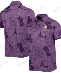 Polo Shirt Floral Flowers Pattern Printed – Purple Minnesota Vikings Hawaiian Shirt