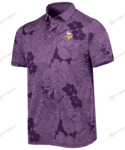 Polo Shirt Floral Flowers Pattern Printed – Purple Minnesota Vikings Hawaiian Shirt