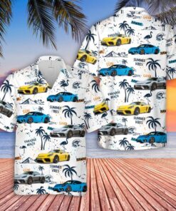 Porsche Cayman 718 Gt4 Hawaiian Shirt
