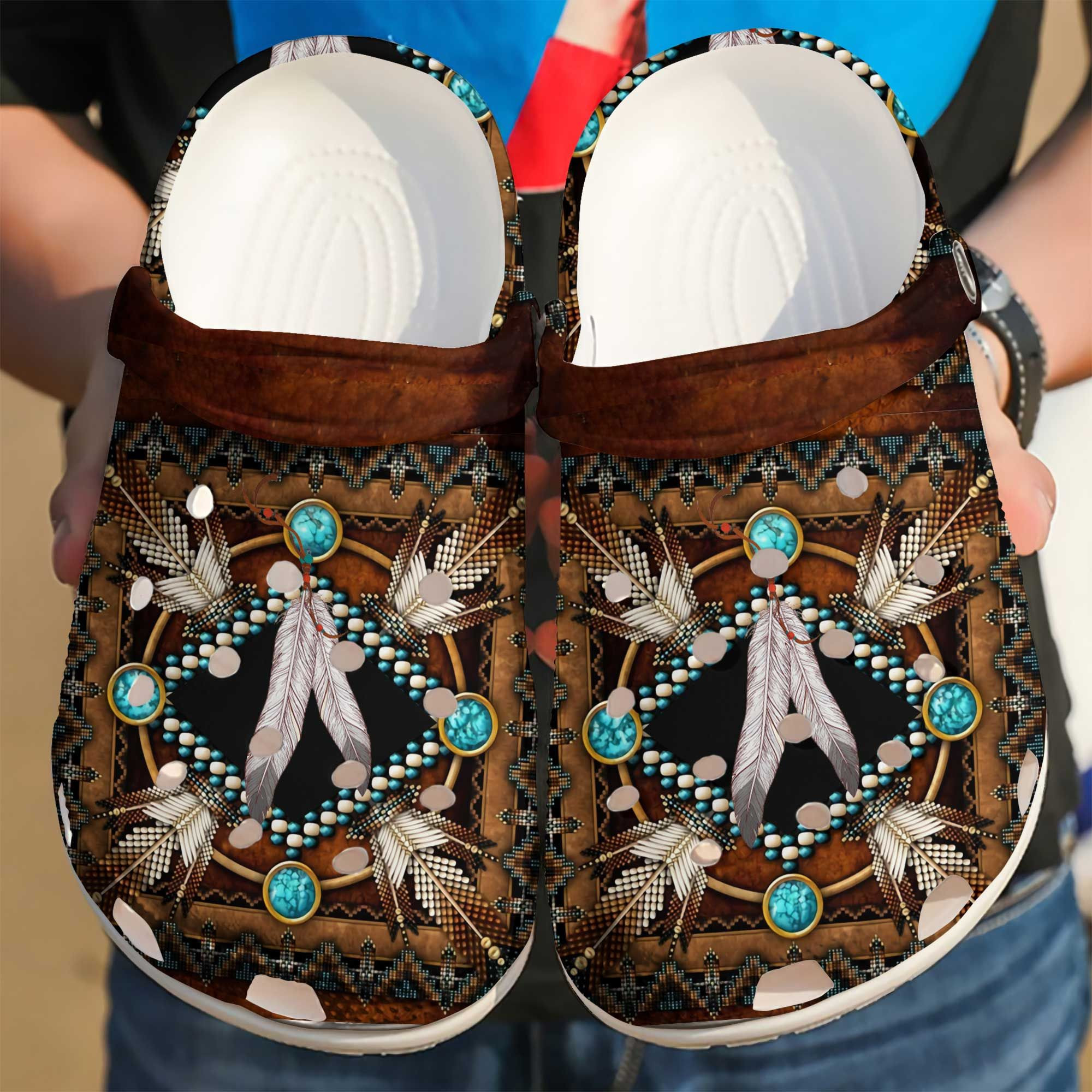 Wolf Classic Native American Crocs Best Gift For Fans