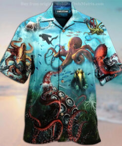 With Flower Beauttiful Day Hawaiian Shirt Octopus Gifts Idea