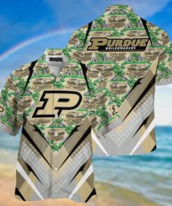 Purdue Boilermakers Samoan Print Hawaiian Shirt New Summer Shirt Gift For Family