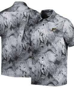 Purdue Boilermakers Logo Floral Coconut Tree Sunset Pattern Hawaiian Shirt Gift For Fans