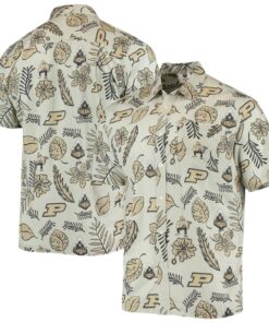 Purdue Boilermakers Frond Camp Islandzone Hawaiian Shirts Gift