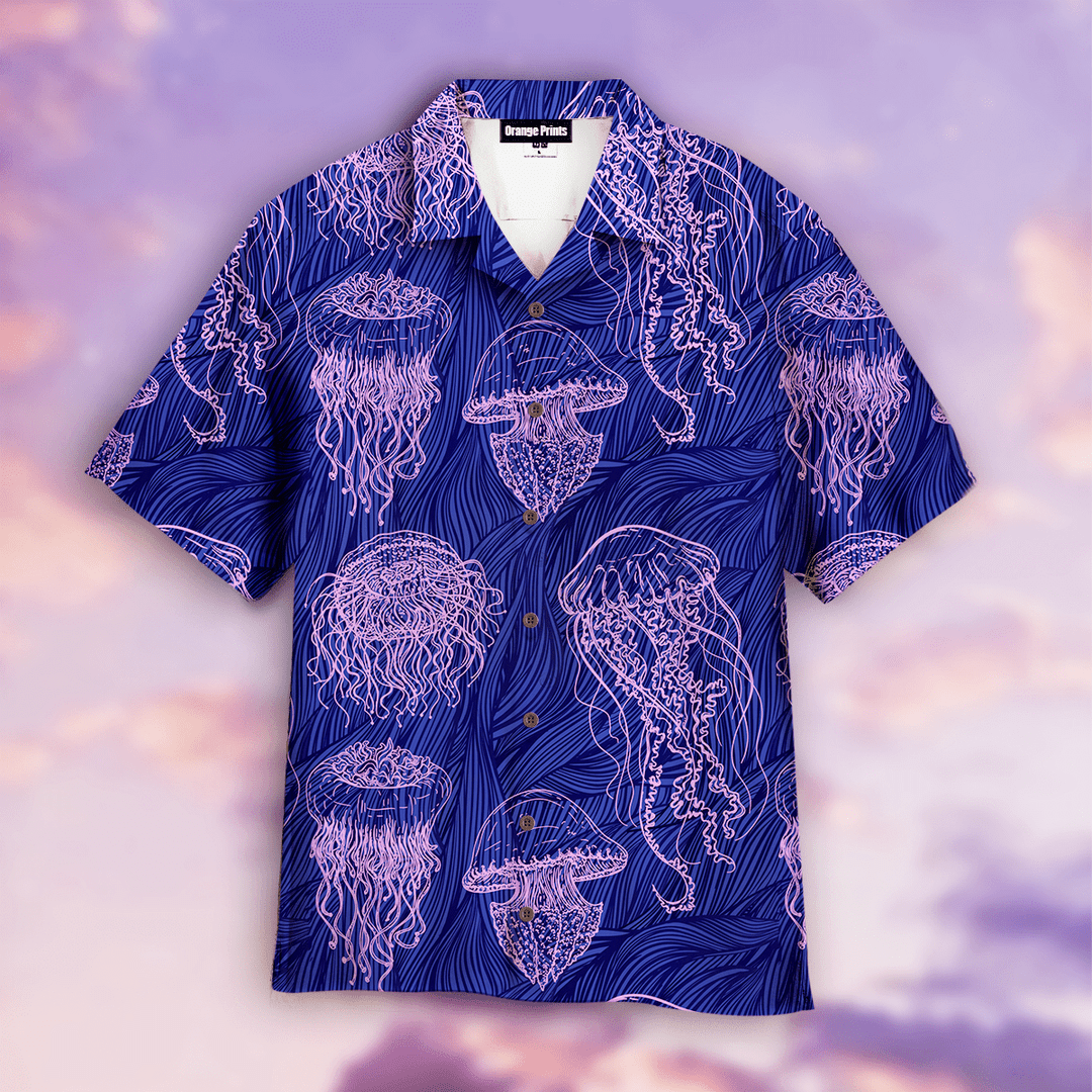 Magical Jellyfish Hawaiian Shirt Size Fron S To 5xl